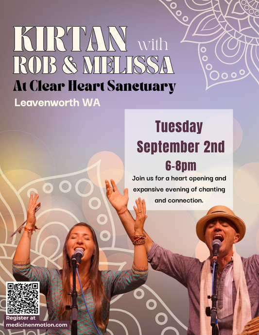 Kirtan with Rob and Melissa SEPTEMBER 2nd